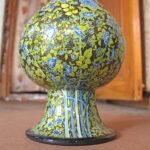 Gold vase fall room decor gift for bride wedding hand painted with real gold colors in Kashmir-
