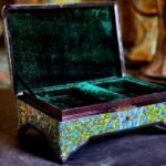 Jewelry display box for Wedding decor-Hand painted gift-wood keepsake 12 inch x 8 inch-