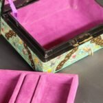 Silver Painted Jewelry Keepsake box organizer for couple gifts