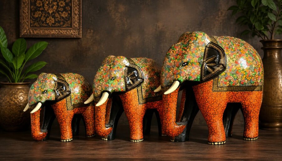 Elephant figurine family of 3 | Unique gifts