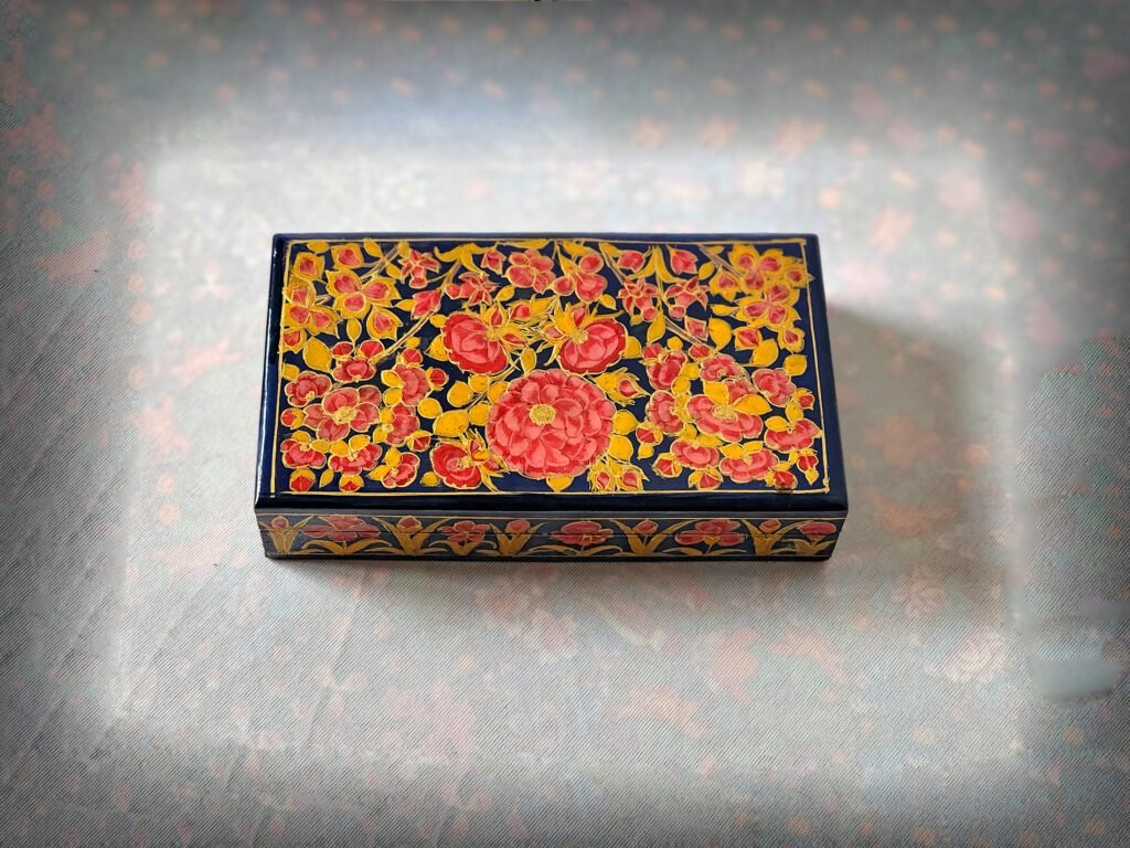 Arabic painted jewelry trinket box wedding gift for her