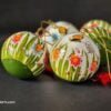 Bridal party gifts hanging decor Baubles lacquered paper mache Kashmir-