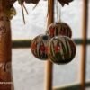 Bridal party gifts hanging decor Baubles lacquered paper mache Kashmir-