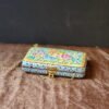 Clutch-Handcrafted in Kashmir-Paper Mache Clutch with Embossed Floral Lacquered Art-8 inch