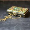 Clutch-Handmade Kashmir Paper Mache Clutch with Hazara Floral Lacquered