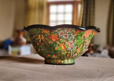 Paper Mache Soup Bowl, Delicate soup bowl for kitchen decor-