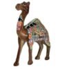Exquisite Camel Statue Figurines: Antique Paper Mache Mughal Design Sculpture Ornaments for Home Decor