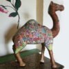 Exquisite Camel Statue Figurines: Antique Paper Mache Mughal Design Sculpture Ornaments for Home Decor