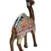 Exquisite Camel Statue Figurines: Antique Paper Mache Mughal Design Sculpture Ornaments for Home Decor