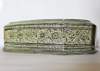 Exquisite Mystery Boxes from Kashmir: Cedar Jewelry Box Made of Lacquered Papier Mache