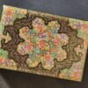 Floral Engraved Jewelry Box - Wedding Keepsake Real Gold Art 10 inches