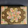 Floral Engraved Jewelry Box - Wedding Keepsake Real Gold Art 10 inches