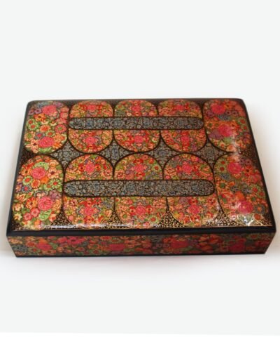 Floral Hazara Paper Mache Box