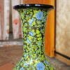 Gold vase fall room decor gift for bride wedding hand painted with real gold colors in Kashmir-