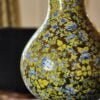 Gold vase fall room decor gift for bride wedding hand painted with real gold colors in Kashmir-