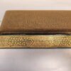 Golden custom jewelry case gift for her chinar leaf art lacquer painted-