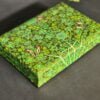 Green jewelry box: Bridesmaid gift for engagement rings and jewellery display-