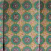Hand-Painted Indo-Persian Wooden Panel - Geometric Floral with Roses