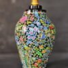 Hand-painted night lamp | wooden art deco lamp | kashmir paper mache-