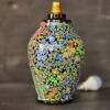 Hand-painted night lamp | wooden art deco lamp | kashmir paper mache-