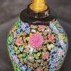 Hand-painted night lamp | wooden art deco lamp | kashmir paper mache-