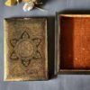 Handmade 24k Gold-Painted Engagement Gift Box with Luxurious Velvet Lining