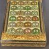Handmade Jewellery storage box real gold paintwork from Kashmir papier mache-