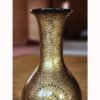 Handmade Kashmiri vase Papier Mache - 16'' Tall with Gold Chinar Leaf Painting, Perfect for Bedroom Decor or Wedding Gift