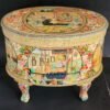 Handmade Papier Mache Epoxy Coffee Table: Perfect Addition to Your Lovely Girl's Room Decor, Crafted with Love in Kashmir, India