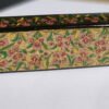 Handmade pencil pouch the personalized summer gifts box with floral painting paper mache