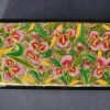 Handmade pencil pouch the personalized summer gifts box with floral painting paper mache