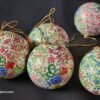 Handmade rustic baubles and Folk art wall decor-