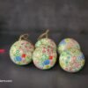 Handmade rustic baubles and Folk art wall decor-