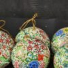 Handmade rustic baubles and Folk art wall decor-