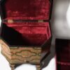 Jewelry trunk Handmade table desk with real gold art, a perfect bedroom piece-