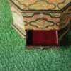 Handmade Jewelry Trunk, Jewelry trunk Handmade table desk with real gold art, a perfect bedroom piece-