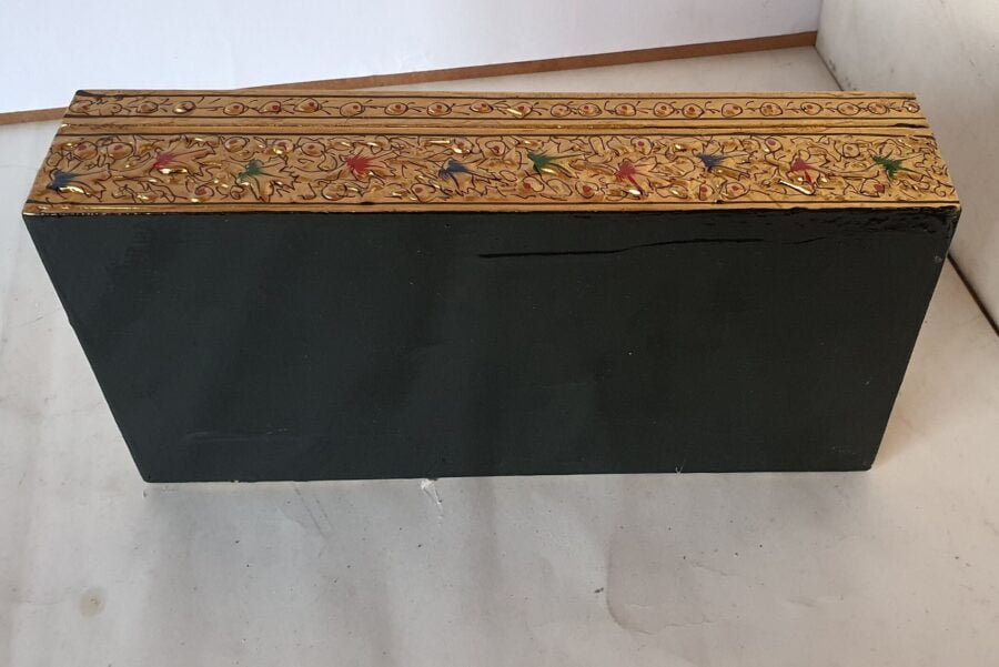 Kashmir Paper mache napkin box - Handmade for car and kitchen decor ( Made to order)