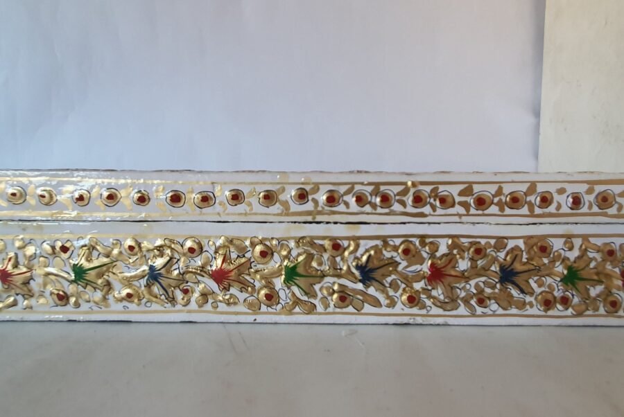 Kashmir Paper mache napkin box - Handmade for car and kitchen decor ( Made to order)