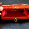 Kashmir Papier Mache Clutch with Red base and Hazara Floral Lacquered design