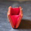 Kashmir Papier Mache Clutch with Red base and Hazara Floral Lacquered design