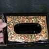 Kitchen art decor napkin holder box painted tissue cover bathroom decoration-