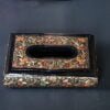 Kitchen art decor napkin holder box painted tissue cover bathroom decoration-