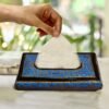 Kitchen art decor napkin holder box painted tissue cover bathroom decoration-