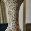 Metallic vase for bride room decor personalized wedding gifts. Real gold painted handmade in Kashmir India-