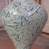 Metallic vase for bride room decor personalized wedding gifts. Real gold painted handmade in Kashmir India-
