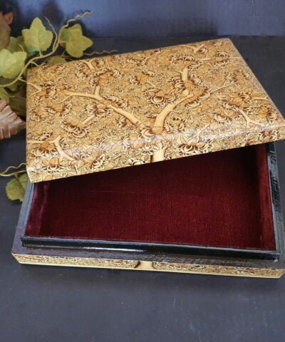 Mid century modern personalized gifts jewelry box paper mache-