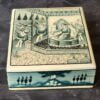 Mughal hand painted earring organizer trinket jewelry box art personalized gifts wooden with lid made with paper mache folk art