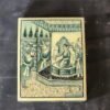 Mughal hand painted earring organizer trinket jewelry box art personalized gifts wooden with lid made with paper mache folk art