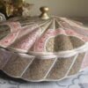 Paper mache bowl with lid, Painted with sycamore foliage , this is a Handmade Bowl for wedding gift and decoration-