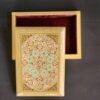 Personalized Bridesmaid gift box and Groomsmen Gifts: Handmade Paper Mache Box with Kashmir Carpet Art and Lacquered Finish